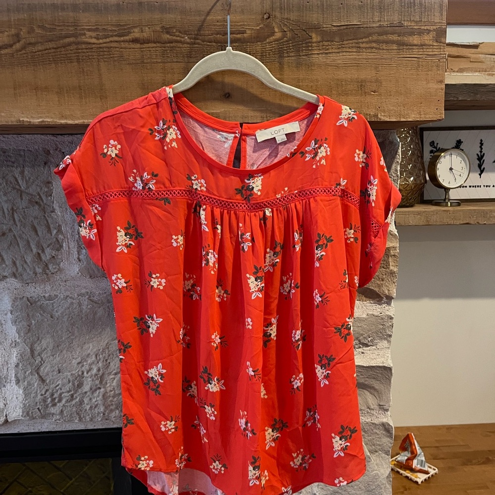 Loft floral blouse